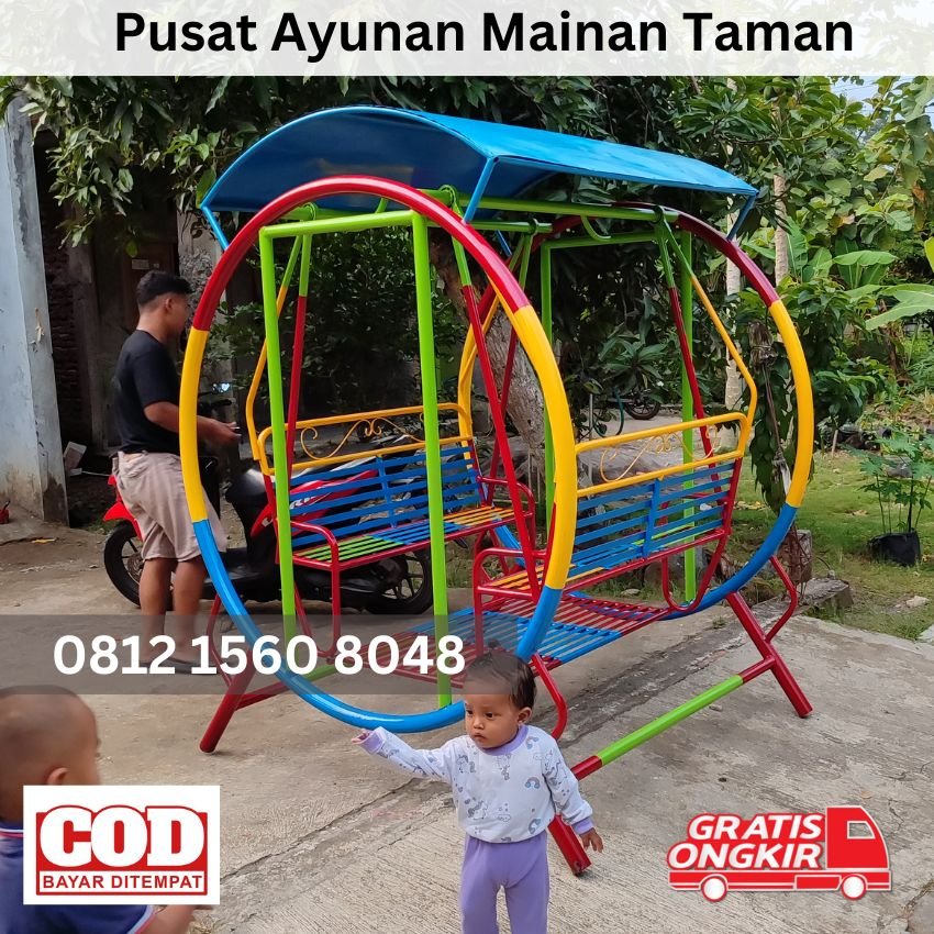 Desain Ayunan Besi Bulat Ukuran Besar Untuk Taman Dan Anak TK