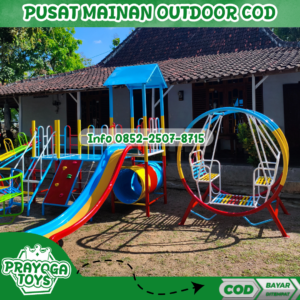 Gambar ayunan besi Sederhana Dan mainan playground Kec Karangkobar Banjarnegara
