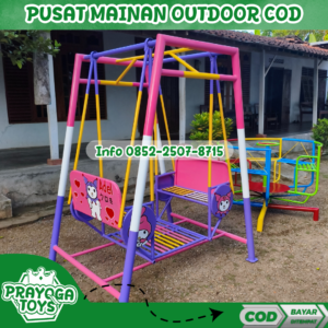 Gambar ayunan besi berkarakter Dan mainan playground Kec Dukuhwaru Tegal
