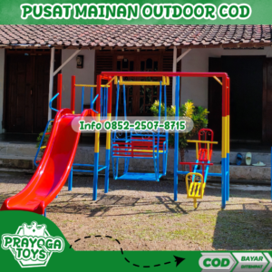Inspirasi playground kombinasi Dan mainan ayunan besi Kec Pagentan Banjarnegara
