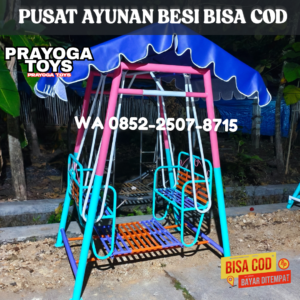 Rekomendasi Ayunan Besi modern pakai atap Dan Perosotan anak Kec Banyumas Banyumas