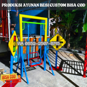 ayunan besi single Dan mainan playground outdoor Kec Pandanarum Banjarnegara